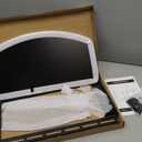 Monoprice TV Mounted Glass Shelf, Allows Above or Below TV Mounting of Blu-Ray Player, Cable Box, Game Console, Streaming Device, Soundbar, or Center Speaker (Max 22 lbs, VESA 400x300) Black