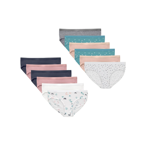 Hanes Brief Underwear, Stretch Cotton Panties for Girls, Assorted, 12-Pack 12