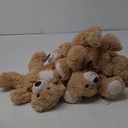 MorisMos Teddy Bear Bulk Packs - 6 Small Stuffed Animals for Baby Shower, Wedding Party - Light Brown