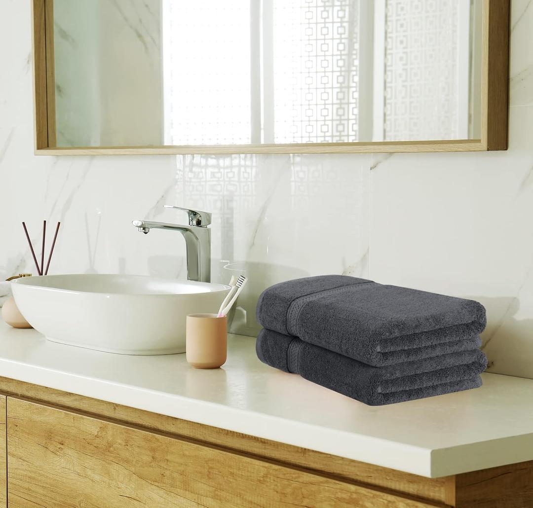 Utopia Towels 1 Piece Premium Towel, 600 GSM 100% Ring Spun Cotton, Highly Absorbent Towels for Bathroom, Gym, Hotel, and Spa, Grey Utopia Towels 1 Piece Premium Towel, 600 GSM 100% Ring Spun Cotton, Highly Absorbent Towels for Bathroom, Gym, Hotel, and Spa, Grey