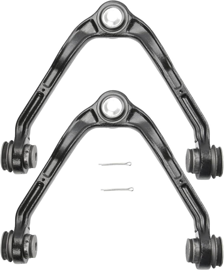 K80942 Front Upper Control Arms with Ball Joint for Cadillac Escalade Esv/Ext, for Chevy Tahoe/Express/Suburban/Silverado, for GMC Savana/Sierra/Yukon 2000-2014