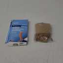 Amazon Basic Care Medical Compression Stockings, 20-30 mmHg Support, Women & Men Thigh Length Hose, Open Toe, Beige, Small (Previously NuVein)