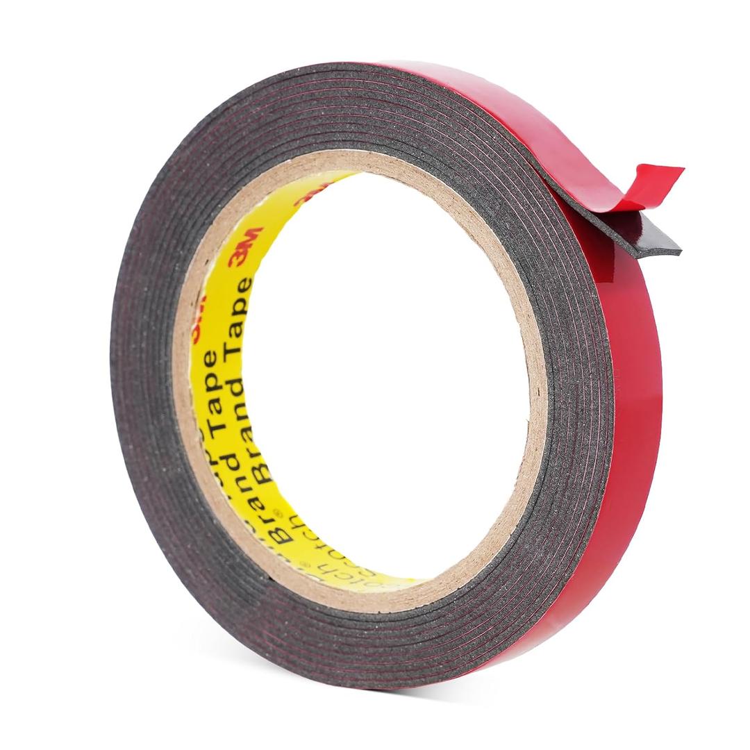 Acrylic Plus Tape for Automotive Exterior and Glass Attachment, 5/8''×10.8 Ft, Made of 3M PT1500 Double Sided Foam Tape Waterproof Heavy Duty for Side Mirrors, Spoilers and Other Automotive Parts