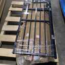 HOOBRO Outdoor Dog Kennel with Cover, 6.6 x 6.6 x 6.4 ft Dog Kennel Outside with Waterproof Roof and Rotating Feeding Bowls, Heavy-Duty Large Cage Enclosure, for Medium & Large Dogs, Black BK220GW03