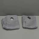 ChrisDowa Small Window Curtains for Kitchen and Bedroom - Grommet Short Thermal Insulated Room Darkening Curtains (2 Panels, Light Grey, 42 x 36 Inch)