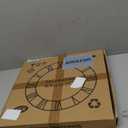 LEIKE Large Wall Clock, 18.5" Silent Non-Ticking, Battery Operated, Oversized, Decorative Retro Black Metal Clock for Living Room,Farmhouse, Dinner Room,Indoor, Outdoor(47cm, Black Arabic Number) (19 Inch)