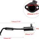 PRO BAT Exhaust Pipe+ Muffler System 50cc 70cc 90cc 110cc Quad Dirt Bike ATV Buggy Falcon Bull Style
