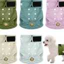 Dog Diapers Female 5pcs,Reusable Dog Doggie Puppy Doggy Diapers Female, Period Panties in Heat, Medium