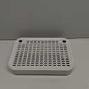 Litter Box Step, Litter Box Ramp/Catcher with Filter Function, Anti-Tracking & Easy to Clean,Non-Slip,Ideal for Small & Elderly Cats,Grey