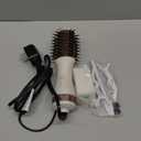 Travel Blow Dryer Brush in one, Dual Voltage 110V-240V Mini Hot Air Brush, Hair Trends Nano Titanium 2 Inch One Step Hair Dryer and Styler Volumizer Oval Shape