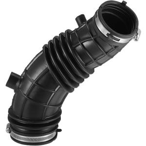 Air Cleaner Intake Hose Tube with Clamps 17228-R40-A00 - Car - Engine Filter Air Intake Duct Hose Tube - for Honda Accord 2.4L L4 2008-2012 Rubber Black - 1Pc