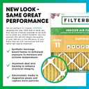Filterbuy 29.5x29.5x1 Air Filter MERV 11 Pet & Allergy Defense (6-Pack)