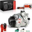 A-Premium A/C Compressor with Clutch Compatible with Toyota Camry 2012-2017, Highlander 2011-2013, Sienna 2011-2016, Avalon 2013-2018 & Lexus ES350 2013-2018, RX350 2010-2015, V6 3.5L