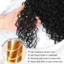 V Part Burmese Curly Wig for Black Women, Glueless Protein Silk Synthetic Curl Upgraded U Part Wigs Soft Natural Human Hair Feel, Lightweight Beginner Friendly Upart, Daily Wear/ Time-Saving Vpart