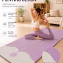 EaseUp Yoga Mat 73"x28"x0.4",10mm thick,Non Slip for Workout, Pilates