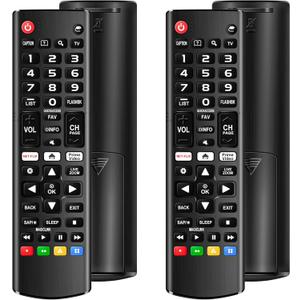 (Pack of 2) Universal Remote for LG Smart TV, Compatible with All LG TV Remote Control LCD LED OLED UHD HDTV 3D 4K Smart TV Models, Replacement Remote with Netflix Amazon Shortcuts Key