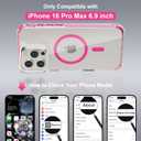 Magnetic for iPhone 16 Pro Max Case, Built-in Screen Protector