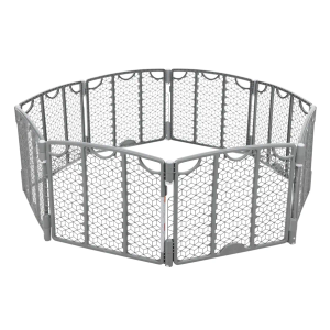 Evenflo Versatile Play Space Adjustable Play Area 8 Panel (Cool Gray)