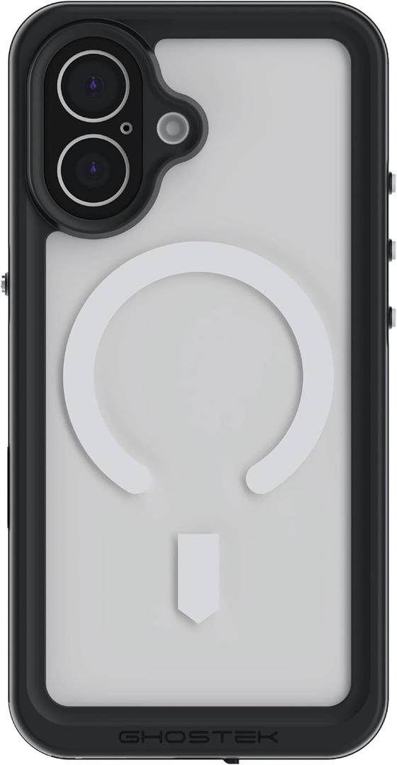 Ghostek Nautical Slim Waterproof iPhone 17 Case - Built-in Screen and Camera Lens Protector, Compatible with MagSafe Accessories Designed for Apple iPhone17 (6.3", Clear)