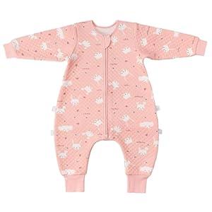 ZIGJOY Toddler Sleep Sack with Feet 1.5 Tog Sleeping Bag with Legs Wearable Blanket Toddler Cotton Footed Sleep Sack for Early Walkers, Rabbit, 2T3T, Medium