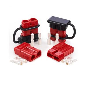 Orion Motor Tech Wire Connector 4 Pack, 50A Wire Harness Plug Kit for 6-12 Gauge Cables, 12V-36V Battery Quick Connect Disconnect Set for Car Bike ATV Winches Lifts Motors More, Set of 4, Red