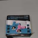 Cordless Electric Scissors, Rechargeable Cardboard Cutter with LED Light, 4-Speed Settings, Safety Lock, 2 Blades, USB-C Battery Powered Box Cutter for Carpet, Leather, Fabric, Packages, Blue