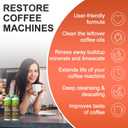 FOLLOWIN Coffee Machine Cleaner and Descaler,Espresso Coffee Maker Cleaner(2 Pack & 6 Uses),Descaling Solution for Espresso Machines and Single Use Coffee Maker