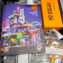 FUNWHOLE Cyberpunk Mansion Lighting Building-Bricks Set - 2524 Pcs Future City Modular Buildings Set Display Idea for Adults and Sci-fi Lovers