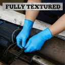 TitanFlex Heavy-Duty Blue Disposable Nitrile Gloves, XL, Case of 1000, 6-mil, Fully Textured, Powder-Free, Latex-Free
