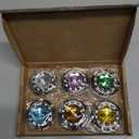 6 PCS Portable Handbag Hooks for Tables, Purse Bag Hanger Holder Hook, Folding Crystal Alloy Magic Hooks - Style 2