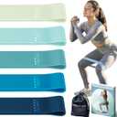 Resistance Loop Exercise Bands, Resistance Bands Exercise Bands for Home Fitness, Stretching, Strength Training, Physical Therapy,Elastic Workout Bands for Women Men Kids, Set of 5