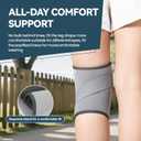 JOMVD Knee Brace for Knee Pain Relief, Adjustable Knee Support with Side Stabilizers for Meniscus Tear, Arthritis, ACL, PCL, MCL, Joint Pain Recovery, Women & Men,Large