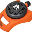 Black + Decker® 8-Pattern Turret Sprinkler – Up to 962 Sq. Ft. Coverage, Durable Build, Versatile Spray Options BD57392