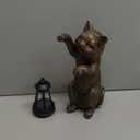 Outdoor Cat Garden Statue: Solar Garden Decor with LED Lantern Patio Yard Lawn Decorations Cat Lover Gifts for Women