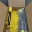 Gutter Cleaning Tools from The Ground, 10 FT Gutter Cleaning Brush with Telescopic Pole, Long Reach Gutter Guard Roofing Tool for Removing Leaves and Debris