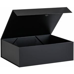 Extra Large Black Gift Box 16.5x14x5.5 Inches,Gift Boxs for Presents with Lid Magnetic Closure Collapsible,Groomsman Proposal Box,Birthday, Christmas,for Clothes and Large Gifts