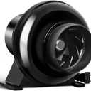 iPower 4 Inch 195 CFM Inline Duct Fan HVAC Exhaust Blower Air Circulation Vent for Hydroponics Grow Tents/Basements/Kitchens Ventilation, New