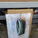 Yihui Arts - Nautical Canvas Wall Art - Green Boat Oil Painting - Modern Abstract Coastal Pictures for Bathroom Livingroom Bedroom Decor