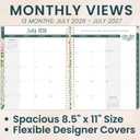 bloom daily planners 2026-2027 Planner (8.5 x 11") 13 Month Academic Year Organizer (July 2026 - July 2027) - Weekly & Monthly Agenda Book with Stickers & Tabs - Garden Party, Beige