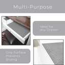 Smart Design Classic Grip Shelf Liner- Non Adhesive Home Organization Shelf Liners - Strong Grip, Non Slip, Easy Clean - Perfect for Desk, Shelves, Kitchen, Cabinet Protection - Graphite Gray (18"W x 60"L)