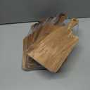 10 Pcs Acacia Wood Cutting Board with Handle,Wooden Chopping Boards Kitchen Cutting Board for Meat Bread Fruit Cheese Serving Board Charcuterie Boards Chopping Blocks,7.8x15.7in