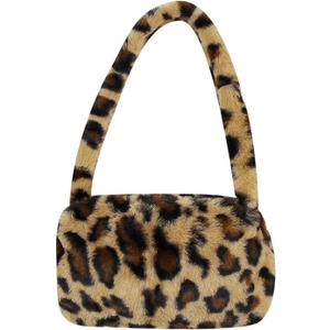Girls Women Shoulder Clutch Purse Underarm Bag Fluffy Fuzzy Faux Fur Mini Cute Tote Handbag