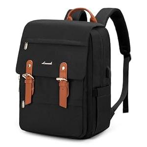 LOVEVOOK Laptop Backpack for Women, 15.6 Inch Vintage Travel Backpack Purse â€“ Airline Approved Large Computer Bag, Lightweight for Nurse Teacher