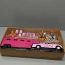 Valley Ranch Pink Pick Up Truck and Horse Trailer Playset