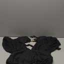 Eomenie Women's One Piece Swimsuit Halter Plunging Neck Bathing Suit Wide Straps Tummy Control Tie Back Swimwear, Large