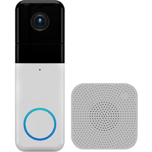 Wyze Wireless Video Doorbell Pro (Chime Included) with Easy-to-Use Design, 1440 HD Video, 1:1 Head-to-Toe View (1:1 Aspect Ratio), 2-Way Audio, Night Vision