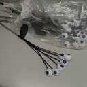 LEWIS&WAYNE Solar Halloween Pathway Lights 3 Pack Eyeball Stake Lights Outdoor 2 Modes Cool White LEDs for Garden Yard Patio