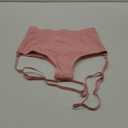 BZB Women's High Waist Yoga Shorts with Garters Booty Dance Cheeky Hot Pants Gym Workout Active Butt Lifting Sports Leggings (Medium, Pink)