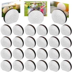 24 Pcs Golf Base Centerpieces Place Card Holder Pictures Table Number Holder Photo Memo Clip Stand for Golf Masters Themed Party Favors Decorations Office Menu Decor