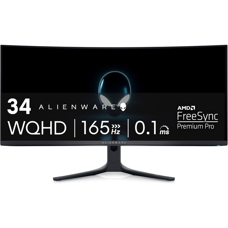 Dell Alienware AW3423DWF Curved QD-OLED Gaming Monitor - 34-inch ...